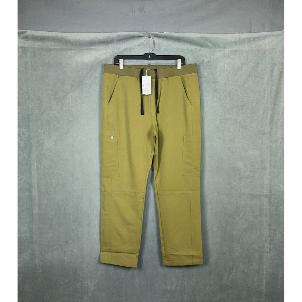 Figs Scrub Slim Pants Axim Mens Size XL Short Martini Olive Green NWT